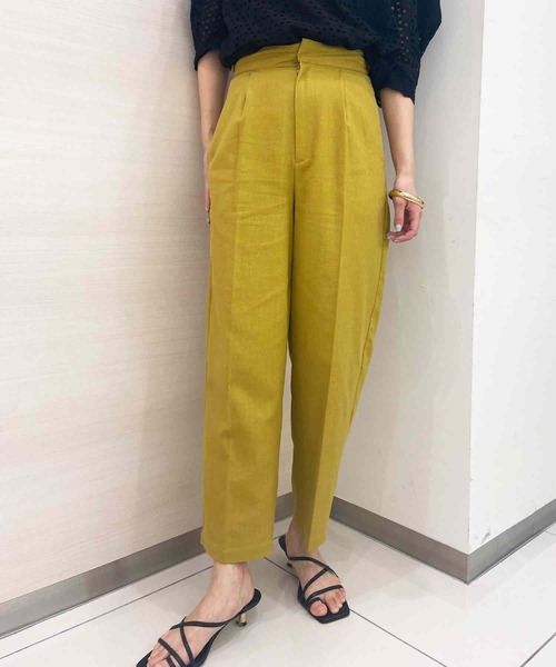 solleim(ソルレム)の「リネンコクーンスラックス(スラックス・レディース・イエロー/ベージュ/ブラウン/ブラック・M)」の2枚目の写真