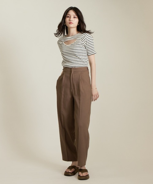 solleim(ソルレム)の「リネンコクーンスラックス(スラックス・レディース・イエロー/ベージュ/ブラウン/ブラック・M)」の10枚目の写真