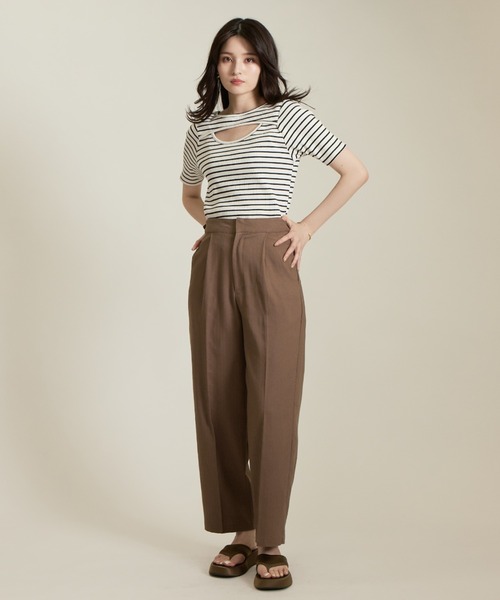 solleim(ソルレム)の「リネンコクーンスラックス(スラックス・レディース・イエロー/ベージュ/ブラウン/ブラック・M)」の12枚目の写真