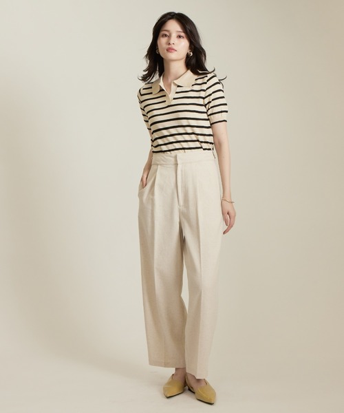 solleim(ソルレム)の「リネンコクーンスラックス(スラックス・レディース・イエロー/ベージュ/ブラウン/ブラック・M)」の14枚目の写真