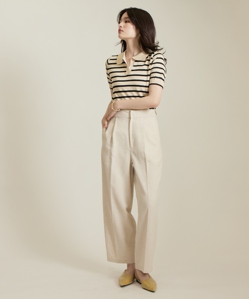 solleim(ソルレム)の「リネンコクーンスラックス(スラックス・レディース・イエロー/ベージュ/ブラウン/ブラック・M)」の18枚目の写真