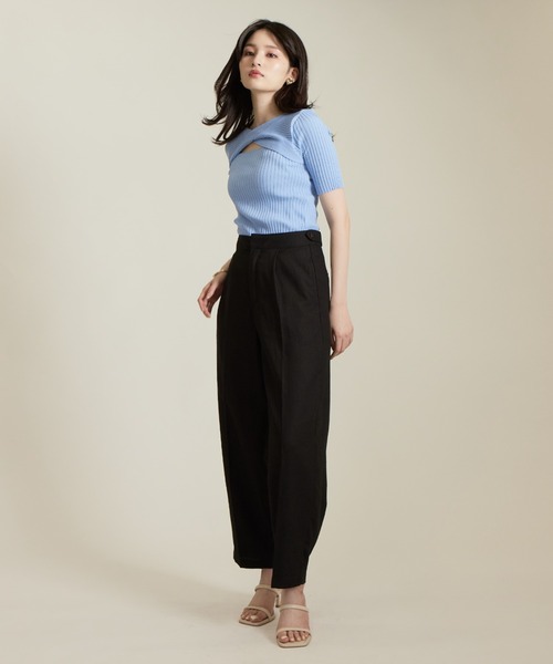 solleim(ソルレム)の「リネンコクーンスラックス(スラックス・レディース・イエロー/ベージュ/ブラウン/ブラック・M)」の5枚目の写真