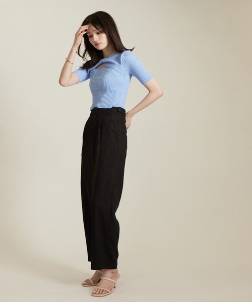 solleim(ソルレム)の「リネンコクーンスラックス(スラックス・レディース・イエロー/ベージュ/ブラウン/ブラック・M)」の6枚目の写真