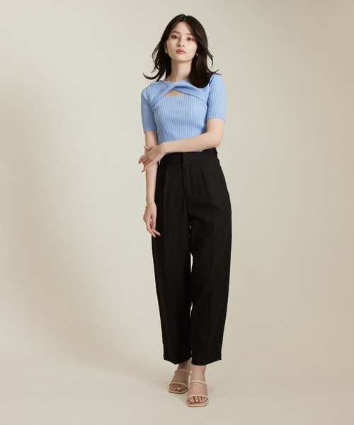 solleim(ソルレム)の「リネンコクーンスラックス(スラックス・レディース・イエロー/ベージュ/ブラウン/ブラック・M)」の7枚目の写真