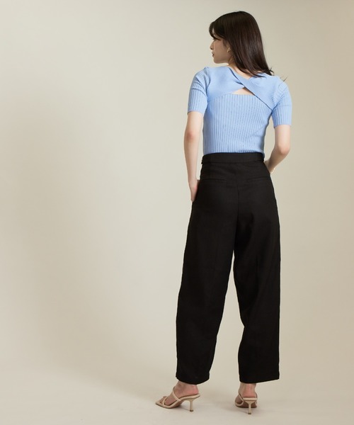 solleim(ソルレム)の「リネンコクーンスラックス(スラックス・レディース・イエロー/ベージュ/ブラウン/ブラック・M)」の9枚目の写真