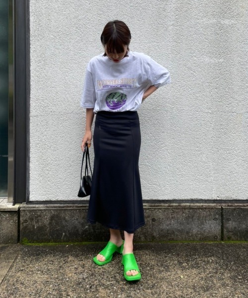 AMAIL（アマイル）の「Ariel mermaid skirt（スカート・レディース・ブラック/アイボリー・FREE）」の13枚目の写真