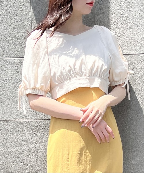 NOMAE（ノーマエ）の「レイヤードキャミワンピース（ワンピース・レディース・ホワイト/ブラック/イエロー/ベージュ・FREE）」の15枚目の写真