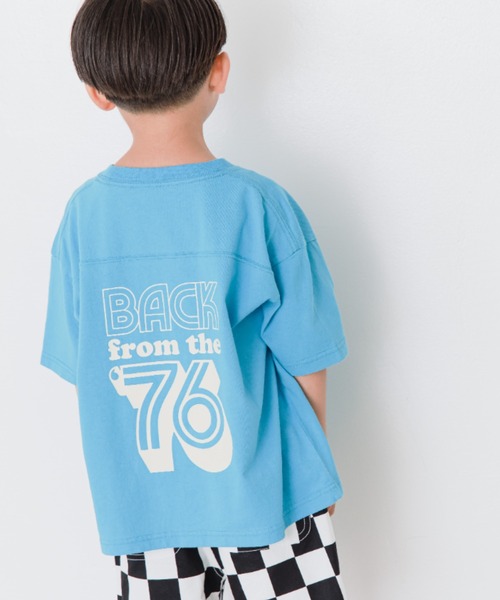 LOWRYS FARM(ローリーズファーム)の「ナンバリングTEE 288375(Tシャツ/カットソー・キッズ・ブルー/グリーン/アイボリー・110cm/120cm/130cm/140cm/150cm)」の3枚目の写真