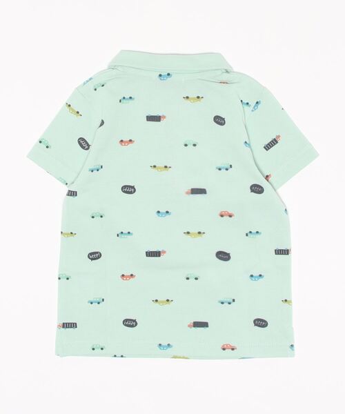 kladskap（クレードスコープ）の「★車柄半袖ポロシャツ（ポロシャツ・キッズ・オフホワイト/エメラルド・120cm/100cm/130cm/90cm/110cm）」の3枚目の写真