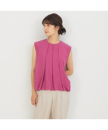 タックノースリーブブラウス