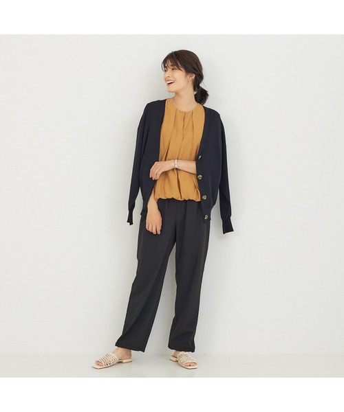 abahouse mavie（アバハウスマヴィ）の「タックノースリーブブラウス（シャツ/ブラウス・レディース・ホワイト/ブラック/キャメル/ピンク/グリーン・フリー）」の18枚目の写真