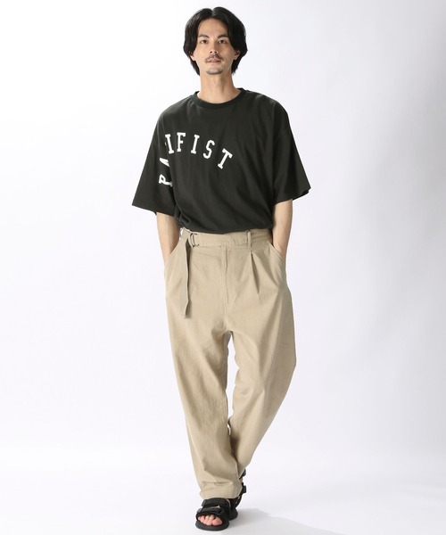 niko and...（ニコアンド）の「サイドベルトCLパンツ（その他パンツ・メンズ・ブルー/ネイビー/ベージュ・MEDIUM/LARGE）」の4枚目の写真