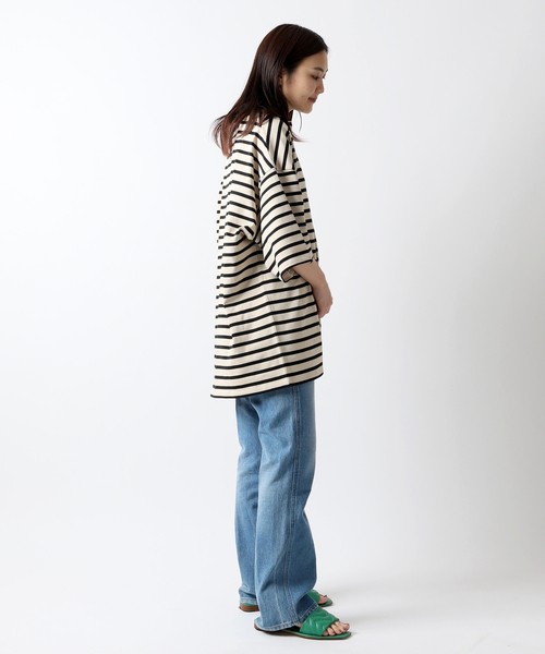 JOINT WORKS(ジョイントワークス)の「ボーダースキッパーTシャツ(Tシャツ/カットソー・レディース・ベージュ/ネイビー・FREE)」の22枚目の写真