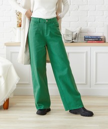 acro | ■2022春夏新作■カラーワイドストレートパンツ/AC1455(デニムパンツ)