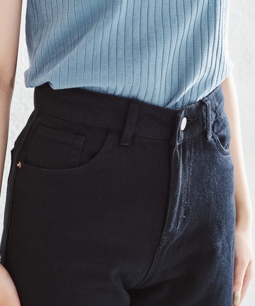 acro(アクロ)の「カラーワイドストレートパンツ/AC1455(デニムパンツ・レディース・ピンク/ホワイト/ブラック/ブルー/グリーン/オレンジ/パープル・FREE)」の11枚目の写真