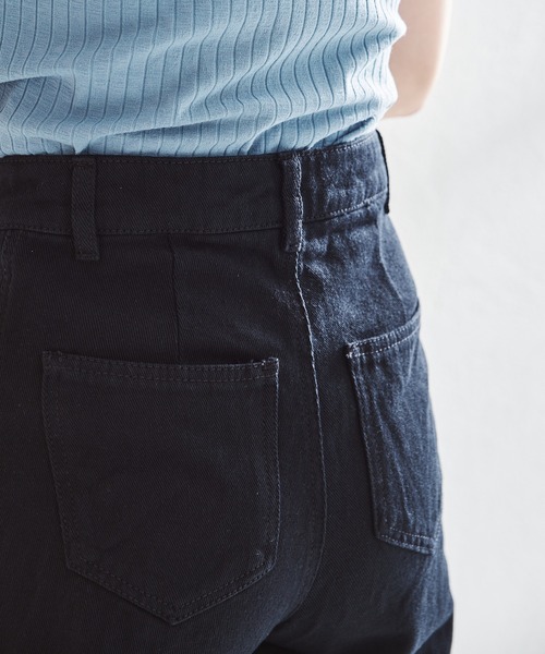 acro(アクロ)の「カラーワイドストレートパンツ/AC1455(デニムパンツ・レディース・ピンク/ホワイト/ブラック/ブルー/グリーン/オレンジ/パープル・FREE)」の13枚目の写真