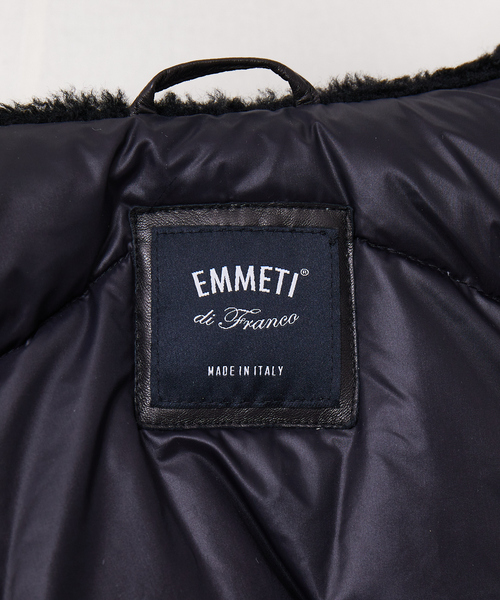 EMMETI di Franco フード付きスエードジャケット 山羊皮 別注】EMMETI