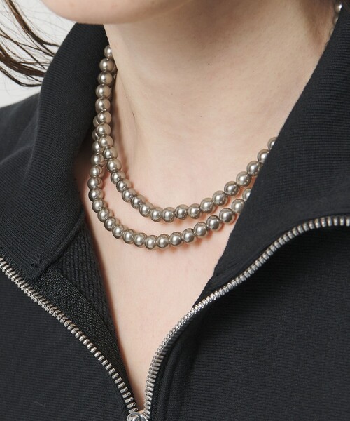 UNITED ARROWS(ユナイテッドアローズ)の「S/PL ADJ ネックレス2(ネックレス・レディース・ホワイト/グレー・FREE)」の13枚目の写真