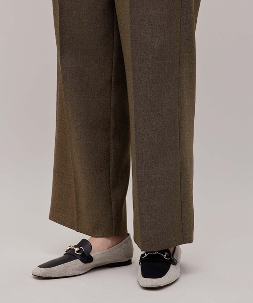 ROPE'（ロペ）の「【秋の新作】セットアップ対応/ハイウエストタックワイドパンツ（その他パンツ・レディース・ブラック/ダークブラウン・36/38/40）」の13枚目の写真