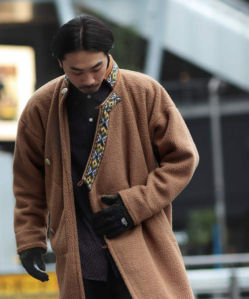 JOURNAL STANDARD ボアコート ブラウン JOURNAL STANDARD（ジャーナルスタンダード）の「【Jagged Edge