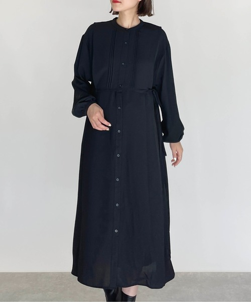 PICCIN(ピッチン)の「レイヤード風ワンピース(ワンピース・レディース・ブラック/ベージュ・M/L)」の1枚目の写真