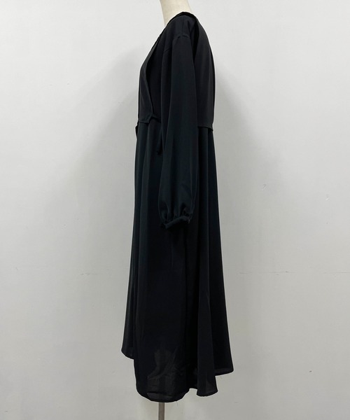 PICCIN(ピッチン)の「レイヤード風ワンピース(ワンピース・レディース・ブラック/ベージュ・M/L)」の22枚目の写真