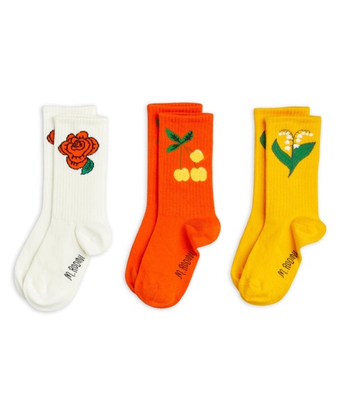 Mini Rodini（ミニロディーニ）の「mini rodini / フラワー ソックス 3