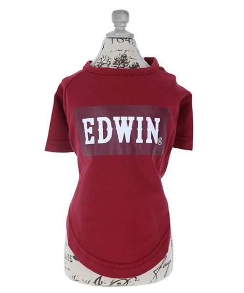 EDWIN（エドウィン）の「EDWIN/ボックスロゴＴ（ペットウェア・メンズ・レッド/グリーン・S/L/XS/M/3L/2L）」の6枚目の写真