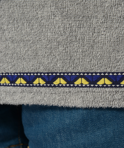 X-girl（エックスガール）の「PILE BIG PONCHO（パーカー・レディース・アッシュ/ネイビー・ONE SIZE）」の5枚目の写真