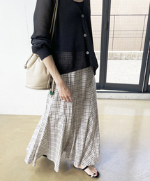 Spick & Span | チェックマキシフレアスカート(スカート)