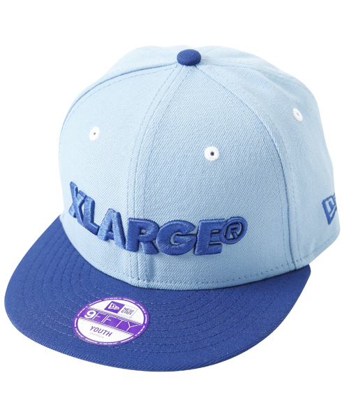 NEW ERA（ニューエラ）の「XLARGE KIDSxNEW ERA LOGO（キャップ・キッズ・ホワイト/ブルー・ONE SIZE）」の3枚目の写真