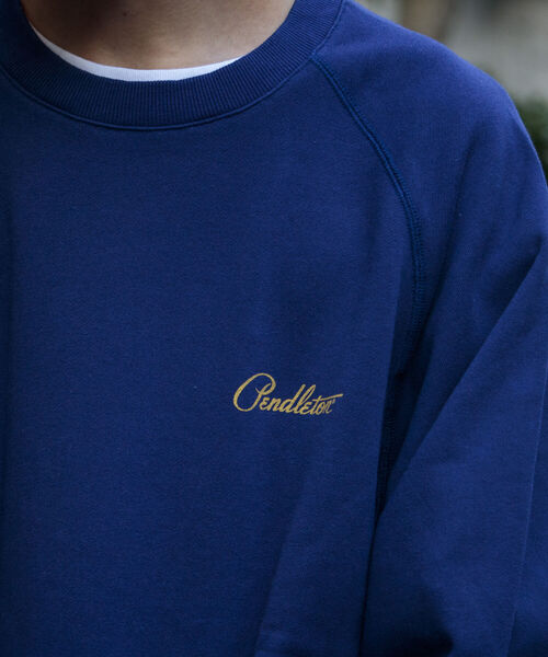 PENDLETON（ペンドルトン）の「【PENDLETON/ペンドルトン】別注オーバーサイズスウェット コラボ バックプリント ラグラン（スウェット・メンズ・オフホワイト/チャコールグレー/ネイビー・M/L）」の22枚目の写真
