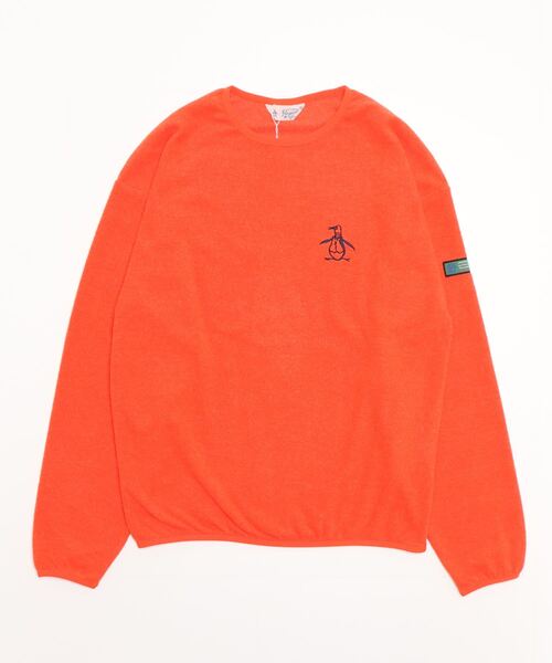 penguin BY MUNSINGWEAR（ペンギン バイ マンシングウェア）の「軽量フリースクルーネックプルオーバー メンズ ウェア セーター フリース ニット ライフスタイル スポーツウェア  マンシング（ブルゾン・メンズ・ホワイト/ブラック/カーキ/オレンジ・SMALL/MEDIUM/LARGE/X-LARGE）」の4枚目の写真