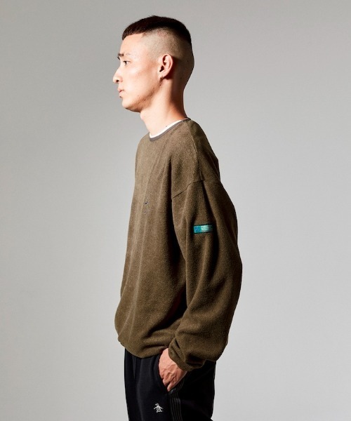 penguin BY MUNSINGWEAR（ペンギン バイ マンシングウェア）の「軽量フリースクルーネックプルオーバー メンズ ウェア セーター フリース ニット ライフスタイル スポーツウェア  マンシング（ブルゾン・メンズ・ホワイト/ブラック/カーキ/オレンジ・SMALL/MEDIUM/LARGE/X-LARGE）」の10枚目の写真