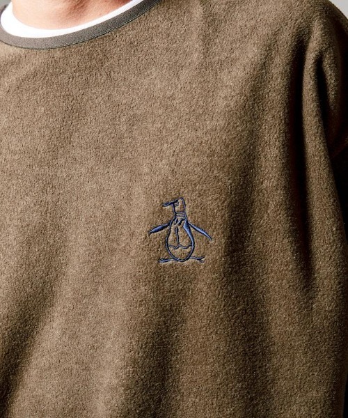 penguin BY MUNSINGWEAR（ペンギン バイ マンシングウェア）の「軽量フリースクルーネックプルオーバー メンズ ウェア セーター フリース ニット ライフスタイル スポーツウェア  マンシング（ブルゾン・メンズ・ホワイト/ブラック/カーキ/オレンジ・SMALL/MEDIUM/LARGE/X-LARGE）」の8枚目の写真