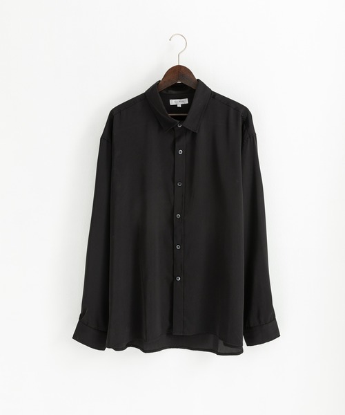 新品未使用品⭐️ロージーモンスター 隠れハート 大人気 ブラウス 黒 フリーサイズ オーバーサイズ 2Way とろみボウタイビッグシャツ（シャツ/ブラウス