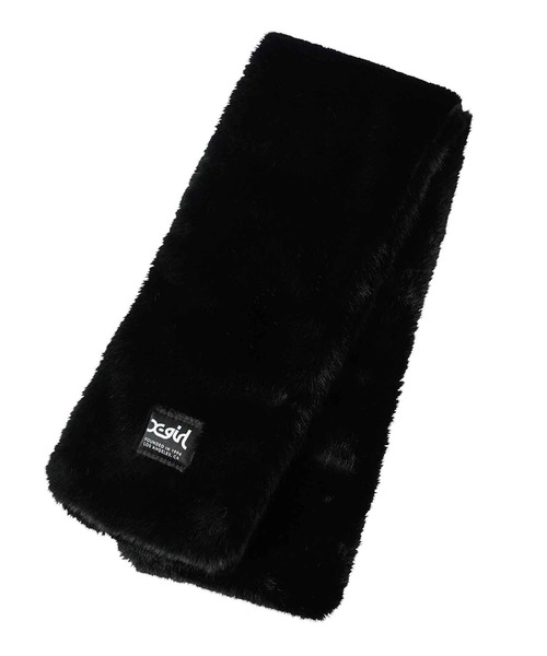 X-girl（エックスガール）の「ECO FUR SCARF（マフラー・レディース・ブラック/ライトブルー/ホワイト・ONE SIZE）」の9枚目の写真