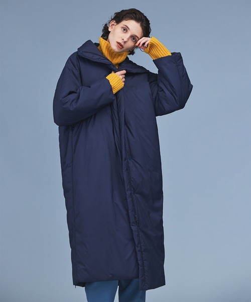 N.O.R.C(ノーク)の「機能中綿ロングコート(ダウンジャケット/コート・レディース・ベージュ/カーキ/ネイビー・M/S)」の18枚目の写真