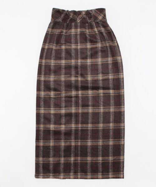 omom sot（オムオムソット）の「チェック タイトスカート omom sot（スカート・レディース・アイボリー/ブラウン・M）」の14枚目の写真