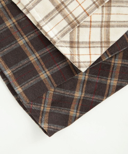 omom sot（オムオムソット）の「チェック タイトスカート omom sot（スカート・レディース・アイボリー/ブラウン・M）」の13枚目の写真