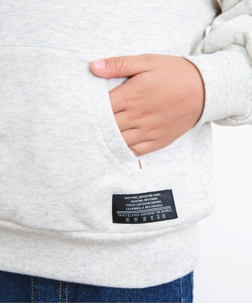 BREEZE（ブリーズ）の「【裏毛】スターパッチトレーナー（スウェット・キッズ・オレンジ/ミント/ライム/アイボリー/ブルー/チャコール/ベージュ・100/90/110/120/130/140/80）」の16枚目の写真