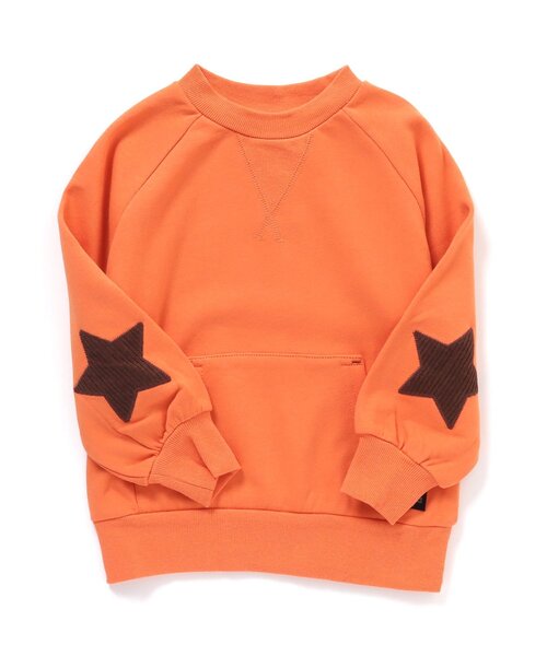 BREEZE（ブリーズ）の「【裏毛】スターパッチトレーナー（スウェット・キッズ・オレンジ/ミント/ライム/アイボリー/ブルー/チャコール/ベージュ・100/90/110/120/130/140/80）」の18枚目の写真