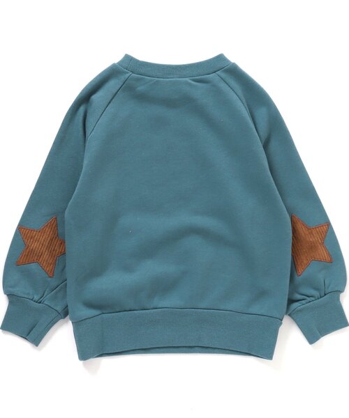 BREEZE（ブリーズ）の「【裏毛】スターパッチトレーナー（スウェット・キッズ・オレンジ/ミント/ライム/アイボリー/ブルー/チャコール/ベージュ・100/90/110/120/130/140/80）」の20枚目の写真