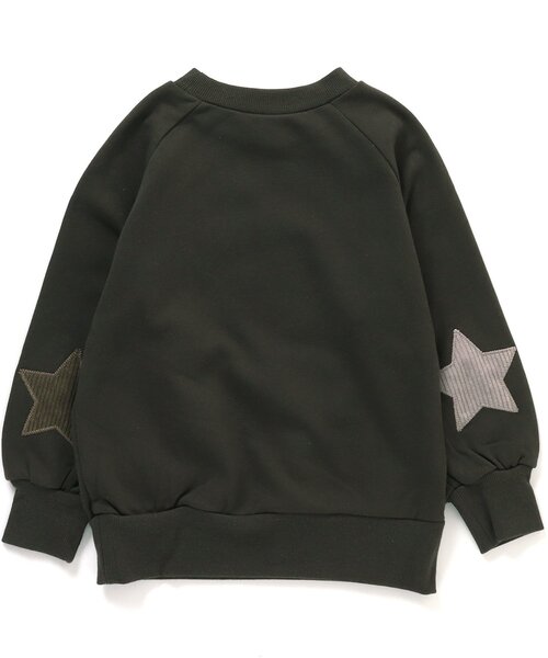 BREEZE（ブリーズ）の「【裏毛】スターパッチトレーナー（スウェット・キッズ・オレンジ/ミント/ライム/アイボリー/ブルー/チャコール/ベージュ・100/90/110/120/130/140/80）」の21枚目の写真