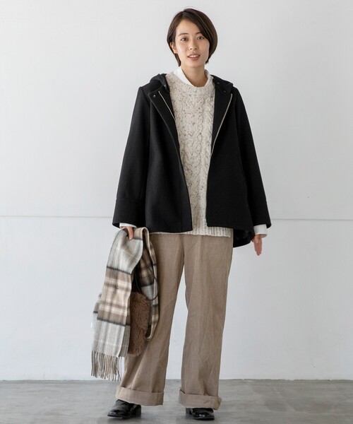 THE SHOP TK （ザ ショップ ティーケー ）の「◆【洗える/ウール混】メランジニットベスト（ベスト・レディース・ブラウン系6/ホワイト系8/ライトグレー系5・12）」の7枚目の写真