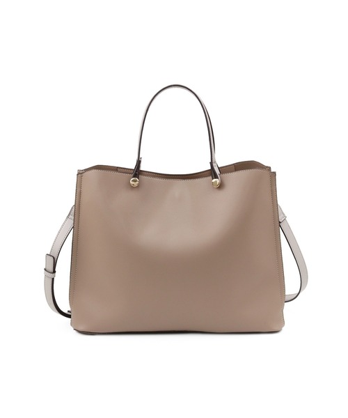 MIAN （ミアン）の「CLIVIA / 横型A4トートバッグ（トートバッグ・レディース・モカ/グレー/アイボリー/ブラック/ブラウン/グリーン/サックスブルー・FREE）」の12枚目の写真