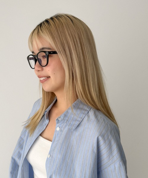 CANAL JEAN(キャナルジーン)の「Dume ウェリントンメガネ(メガネ・レディース・ブラック/ブラック×グリーン/ブラウン/ブラック×グレー・ONE SIZE)」の16枚目の写真