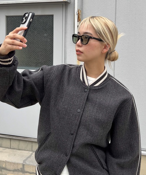 CANAL JEAN(キャナルジーン)の「Dume ウェリントンメガネ(メガネ・レディース・ブラック/ブラック×グリーン/ブラウン/ブラック×グレー・ONE SIZE)」の7枚目の写真