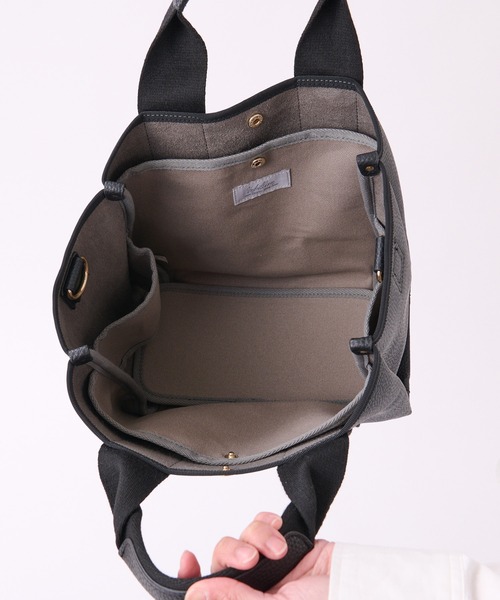 cache cache(カシュ カシュ)の「cache cache 太ショルダー付き2way トートバッグ(トートバッグ・レディース・ブラック/アイボリー/グレー・フリー)」の20枚目の写真