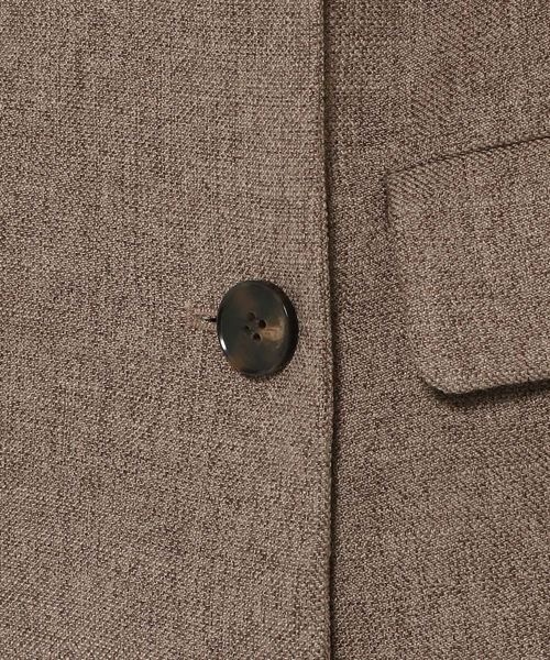 mysty woman（ミスティウーマン）の「無地チェックテーラードジャケット 126962（テーラードジャケット・レディース・モカ/ブラウン系その他/ベージュ系その他・FREE）」の9枚目の写真